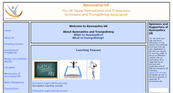 Desktop Screenshot of gymnasticsuk.org